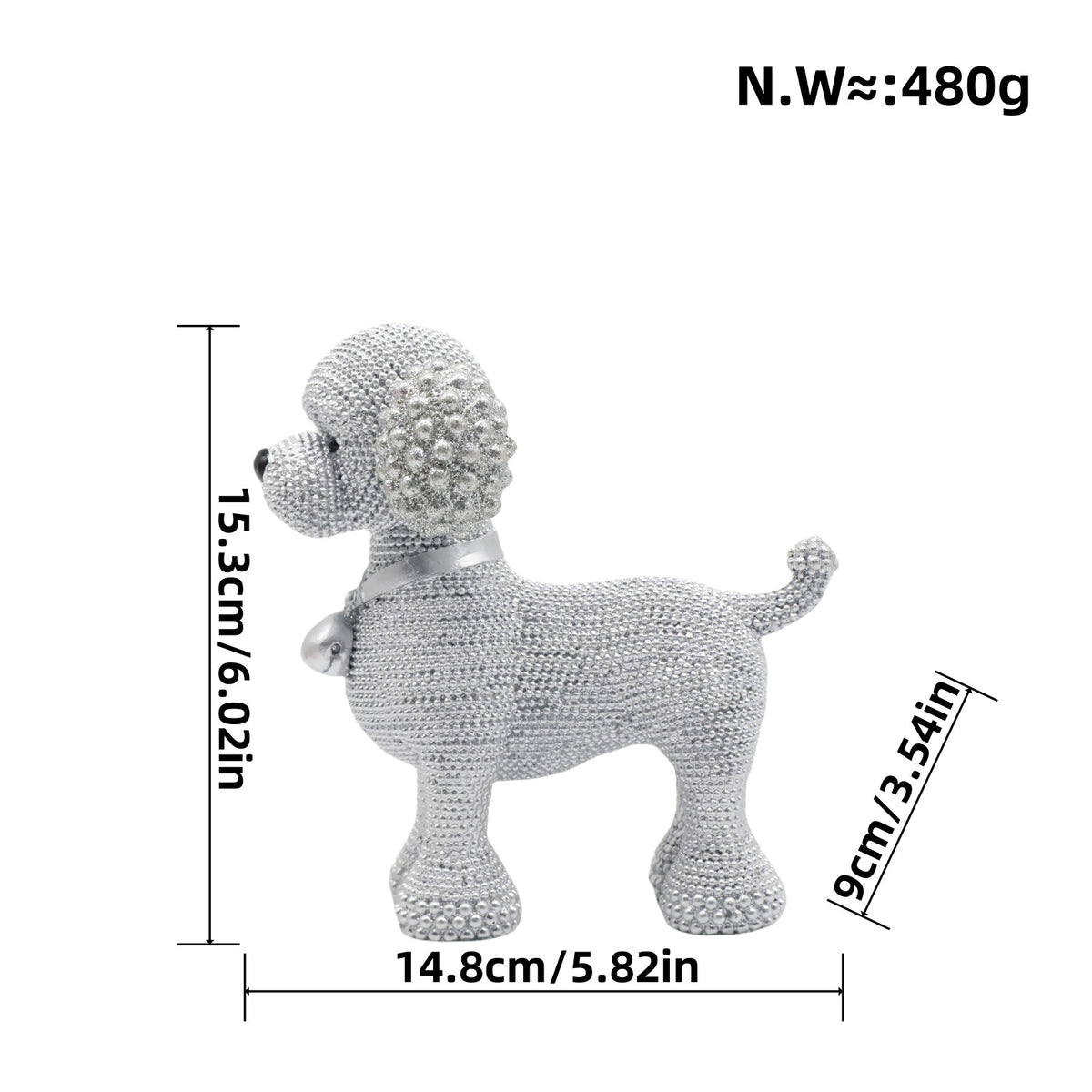 Decorative dog figure in modern design Acalora