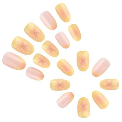 Floral Design Press-On Nails Acalora
