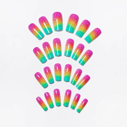 Gradient Glitter Ombre Nail Art Acalora