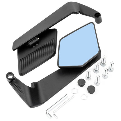 Motorcycle rearview mirror with modern, aerodynamic design Bowlift