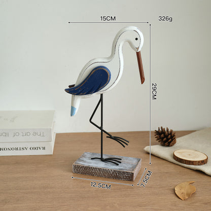 Decorative Stork Statue Accent