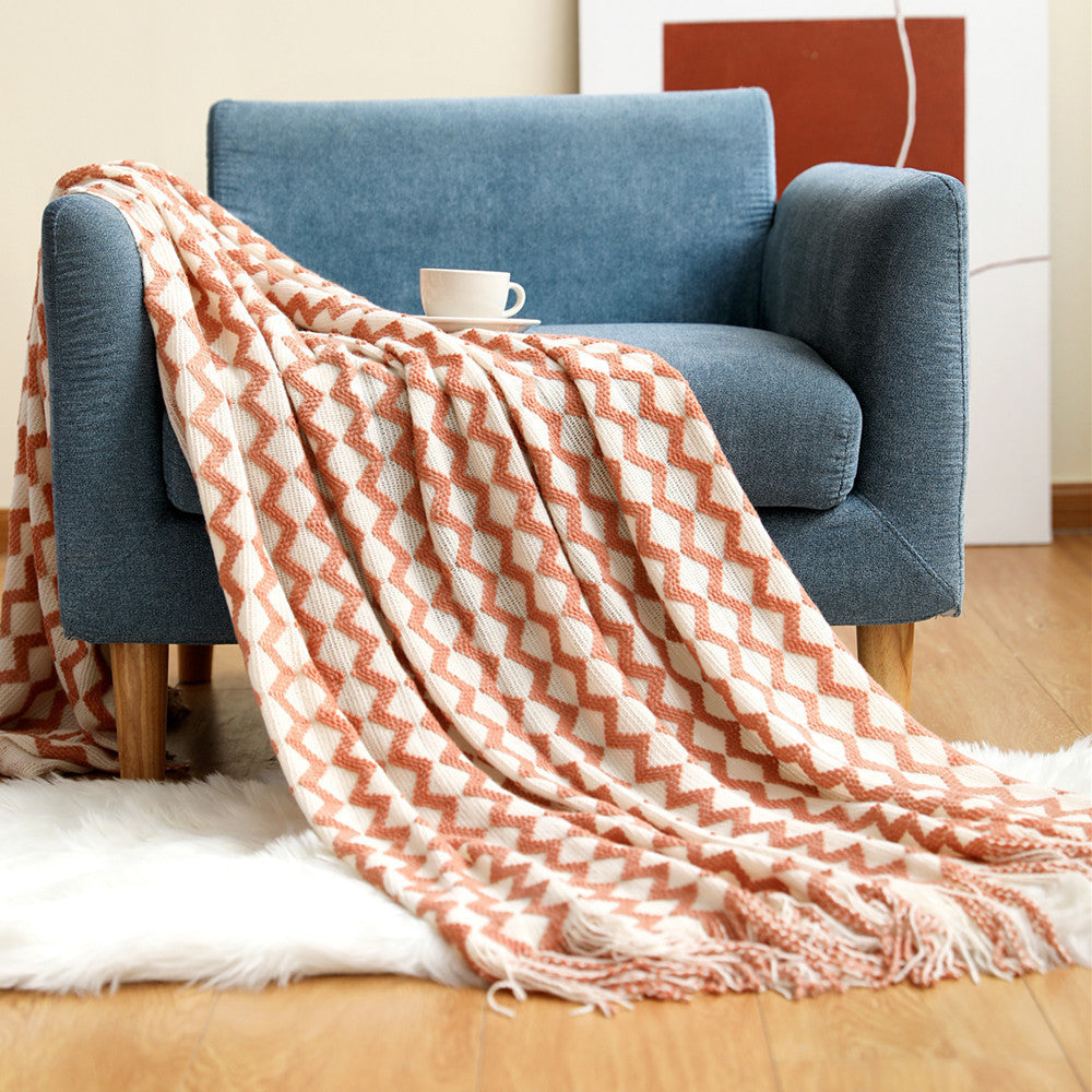 Cozy Textured Throw Blanket