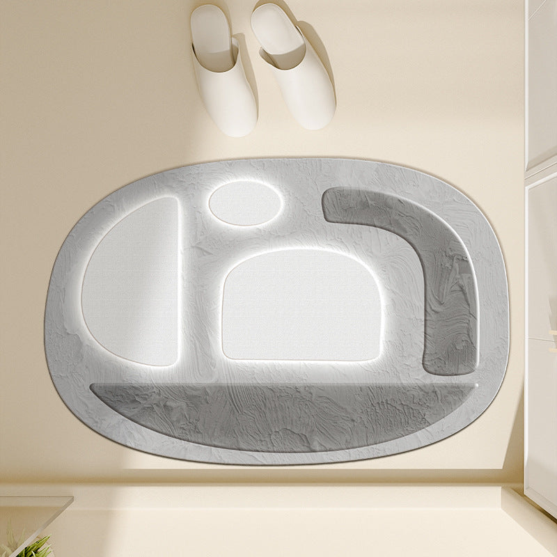 Floral-Inspired Decorative Bath Mat
