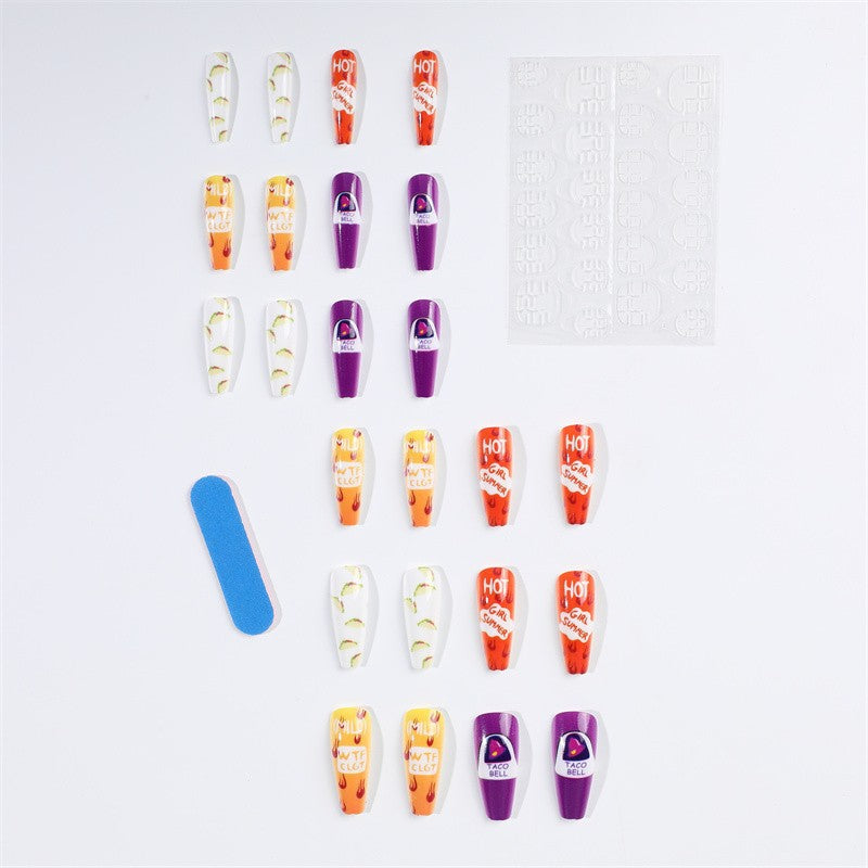 Creative artificial nails with colorful and unique designs Acalora