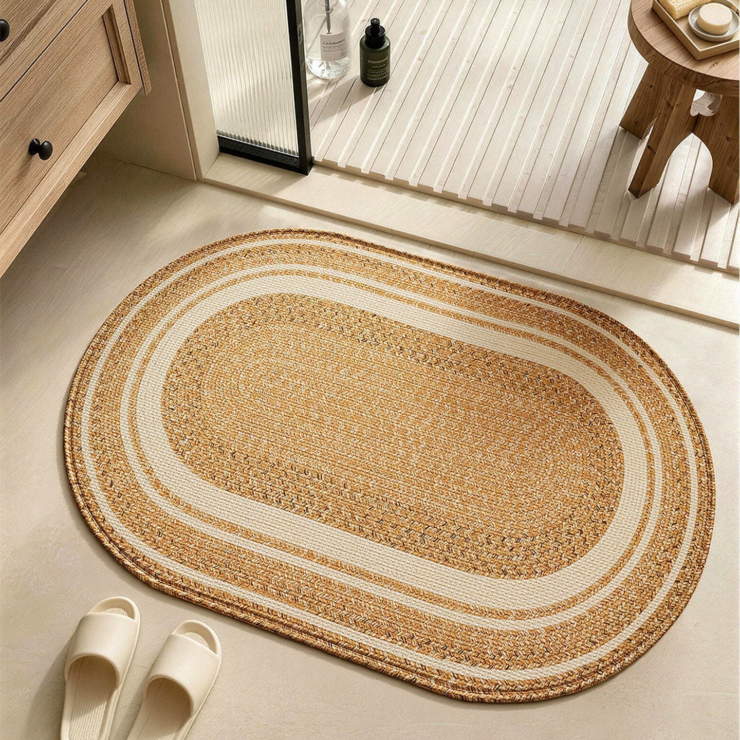 Natural Fiber Bath Rug