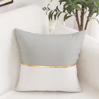 Elegant Trimmed Decorative Cushion