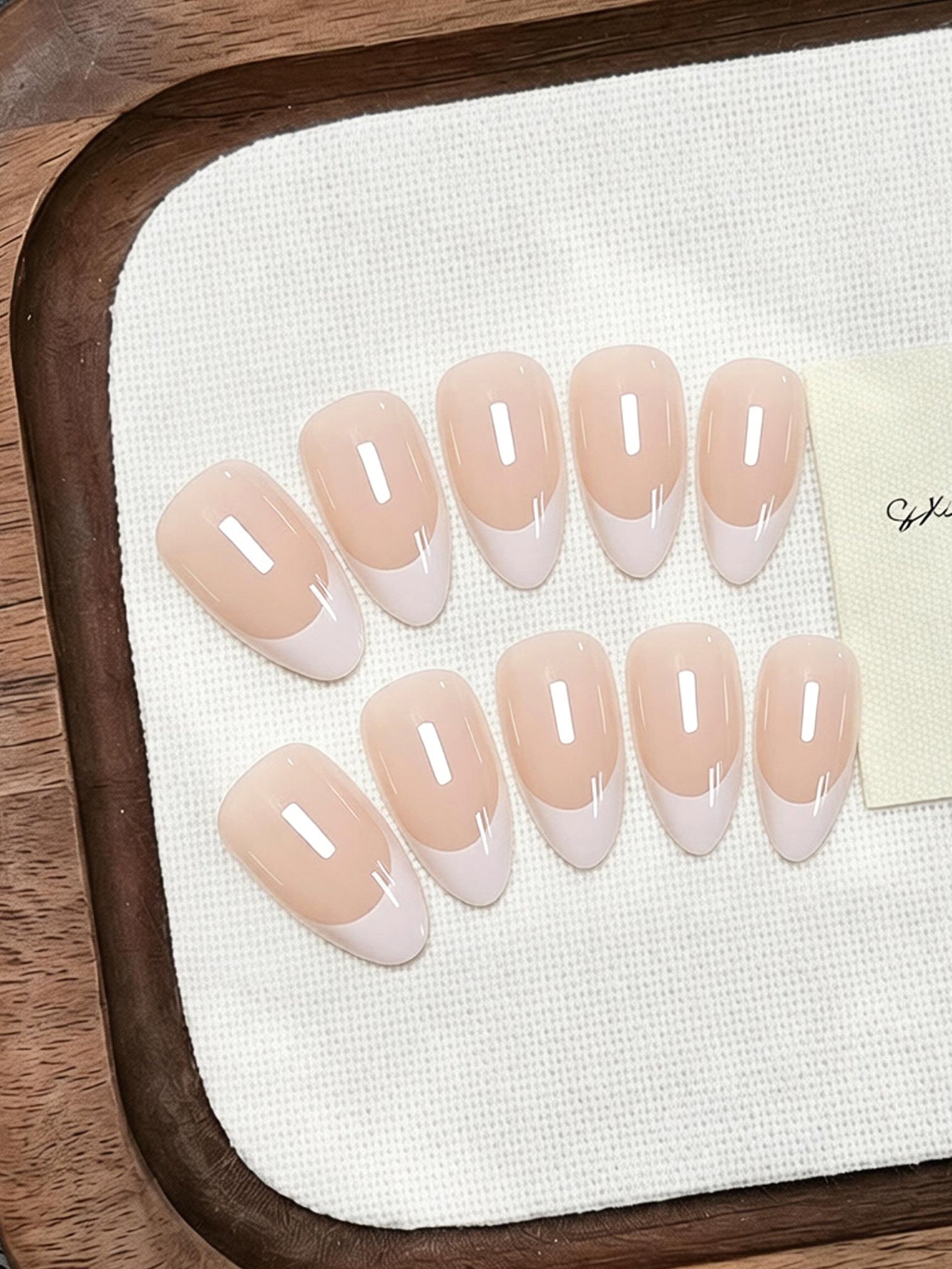 Acrylic Nail Set with Elegant French Tip Acalora