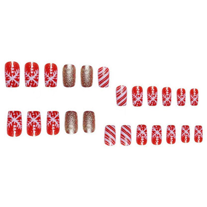 Festive Themed Press-On Nail Art Set Acalora