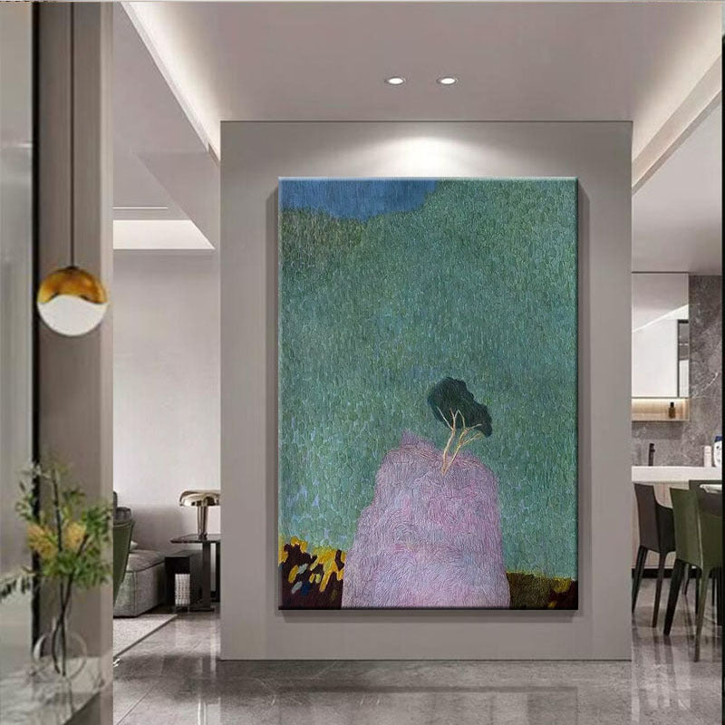 Textured Abstract Landscape Canvas Art