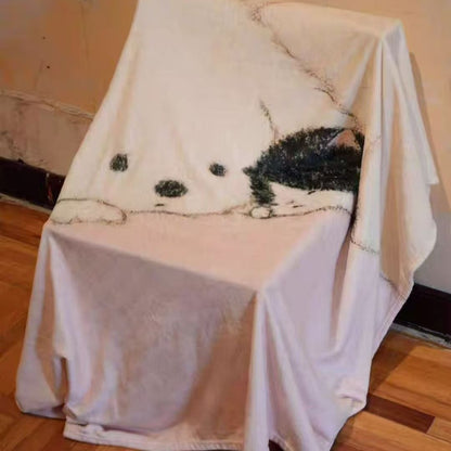 Cozy Cartoon Character Blanket