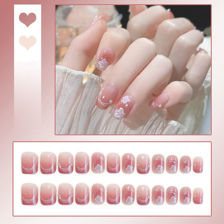 Floral Design Press-On Nails Acalora