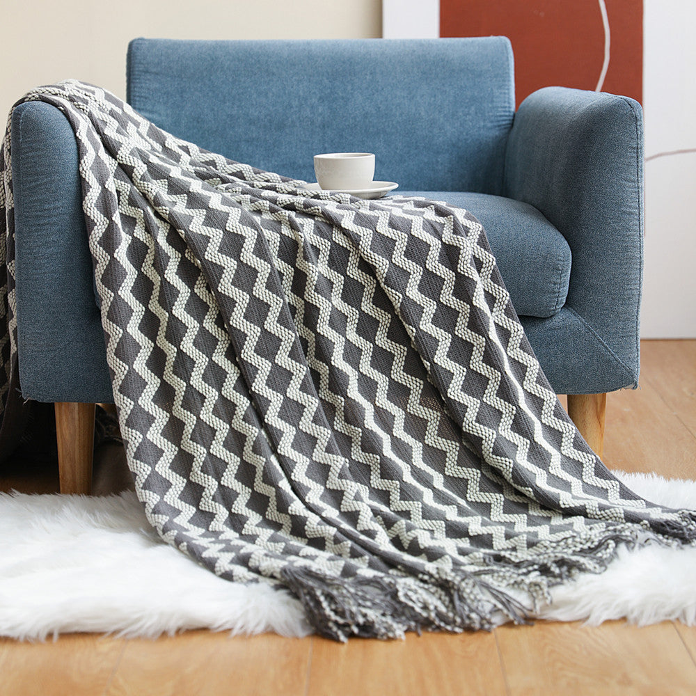 Cozy Textured Throw Blanket