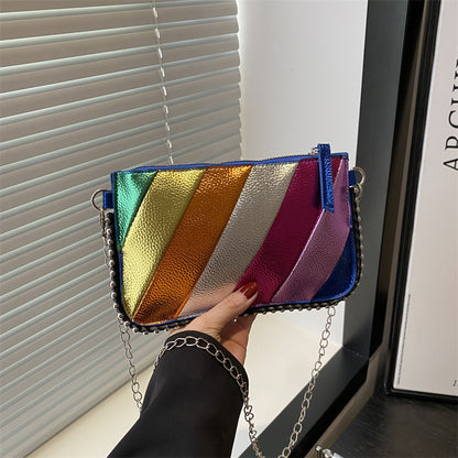 Colorful Metallic Chic Crossbody Bag Acalora