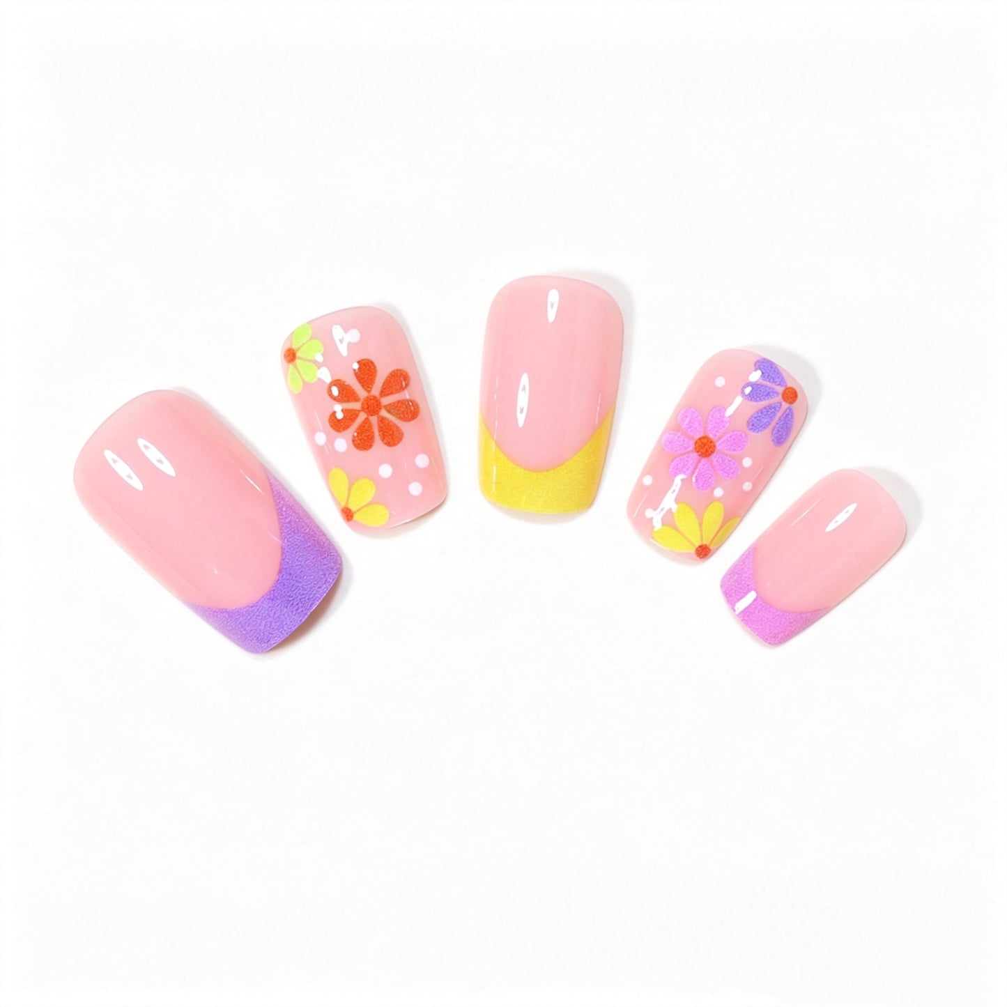 Decorative Floral Nail Art Design Acalora