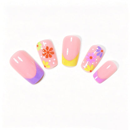 Decorative Floral Nail Art Design Acalora