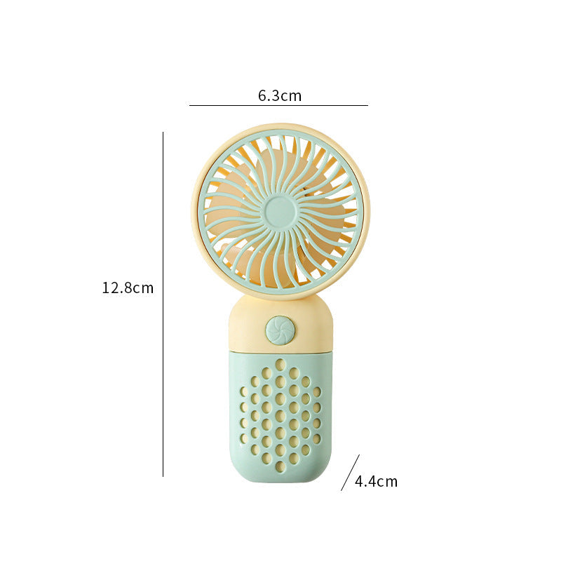 Ladies' Portable Mini Handheld Fan with Ergonomic Handle and USB Charging Function Karnz