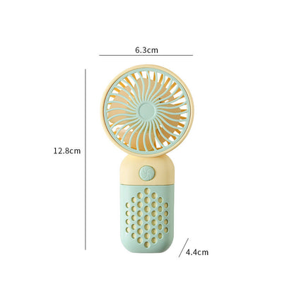 Ladies' Portable Mini Handheld Fan with Ergonomic Handle and USB Charging Function Karnz