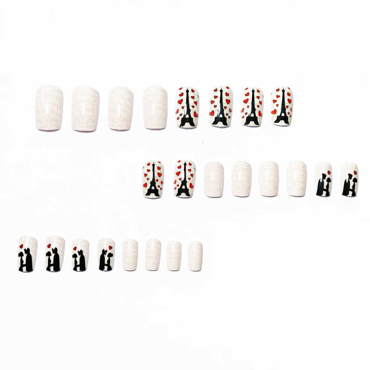 Romantic Parisian-Inspired Nail Art Acalora