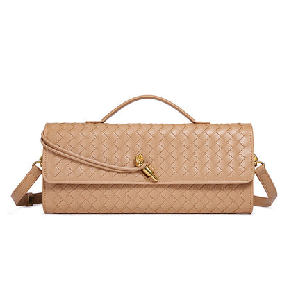 Woven Leather Clutch Acalora