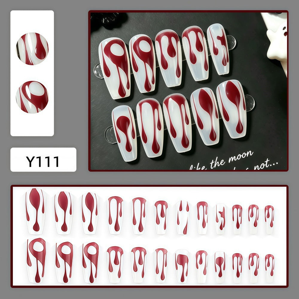 Creative drop design artificial nails Acalora