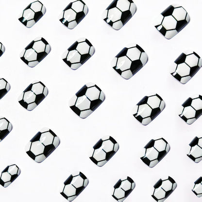 Soccer-Inspired Nail Art Acalora