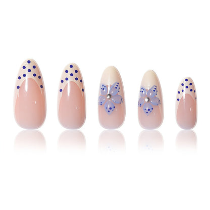 Floral Accent Press-On Nail Set Acalora