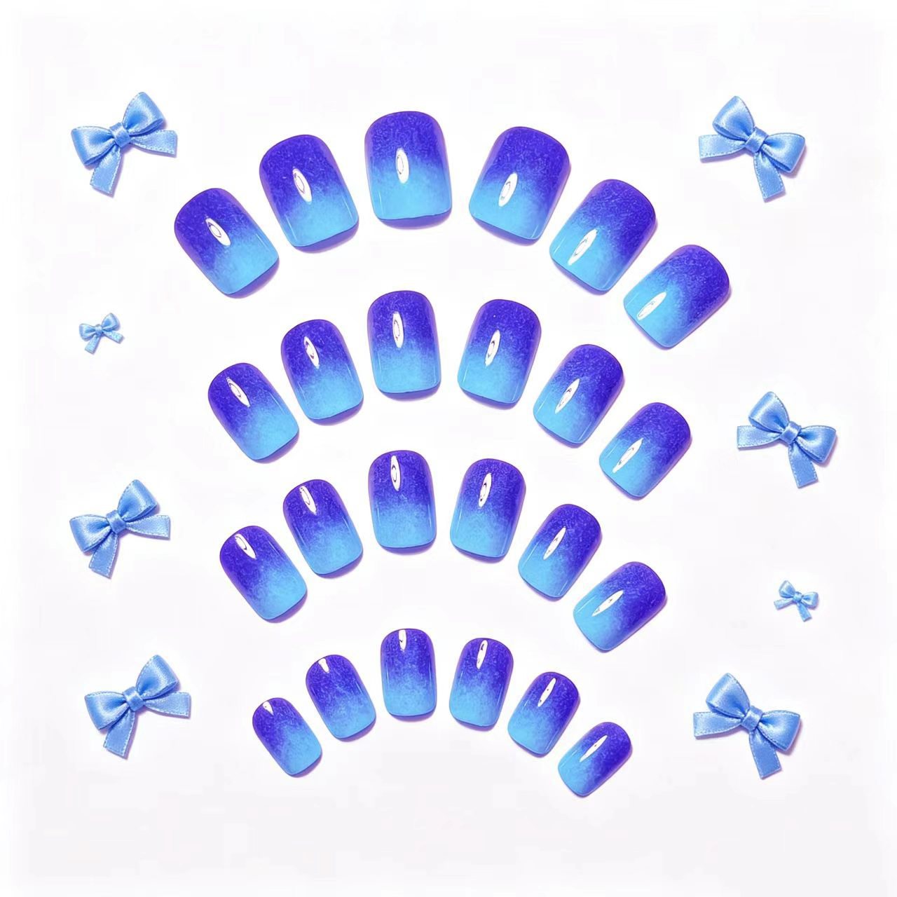 Gradient Sparkle Nail Art Acalora