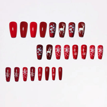 Festive Winter-Themed 3D Nail Art Acalora
