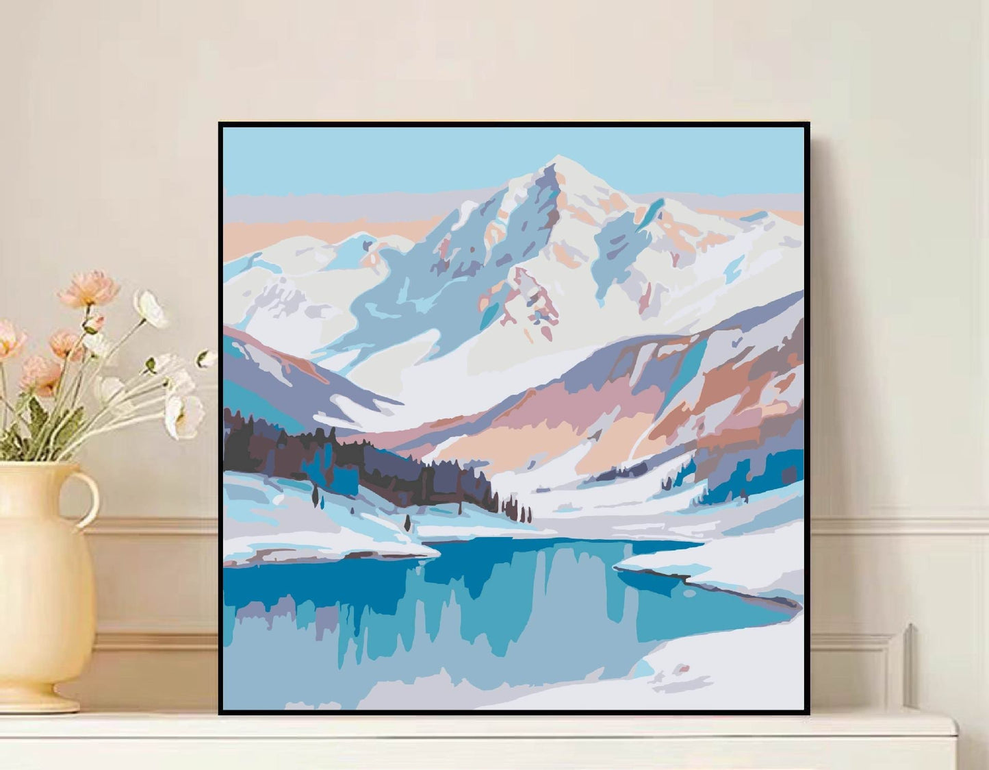 Scenic Mountain Landscape Canvas Art