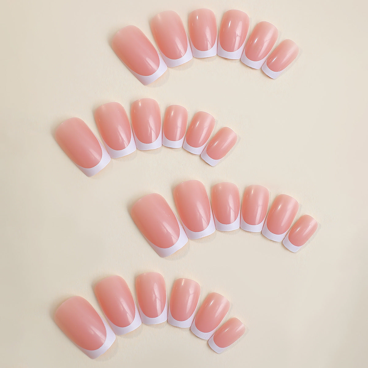 Press-On French Tip Nail Set Acalora