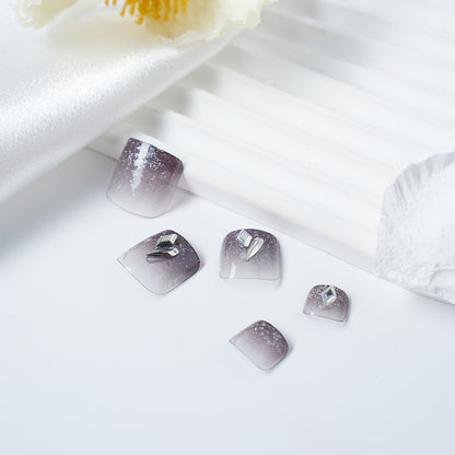 Glamorous Glitter Ombre Press-On Nail Set Acalora