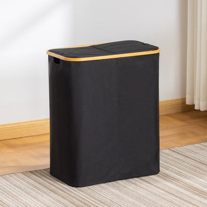 High-quality laundry basket with lid and handle Acalora