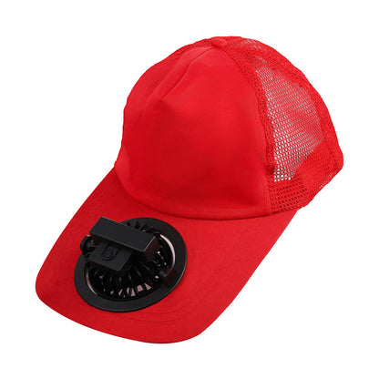 Unisex Cooler Baseball Sun Hat with Integrated Fan Brehn