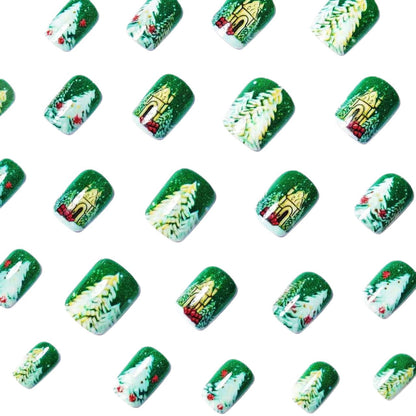 Festive Winter Holiday Nail Art Acalora
