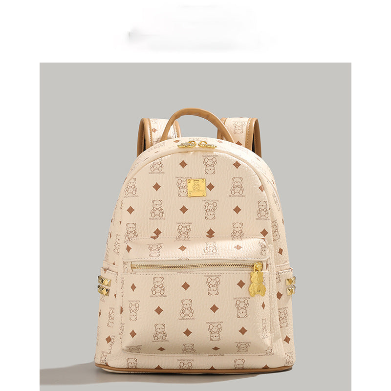 Stylish Character-Printed Backpack Acalora