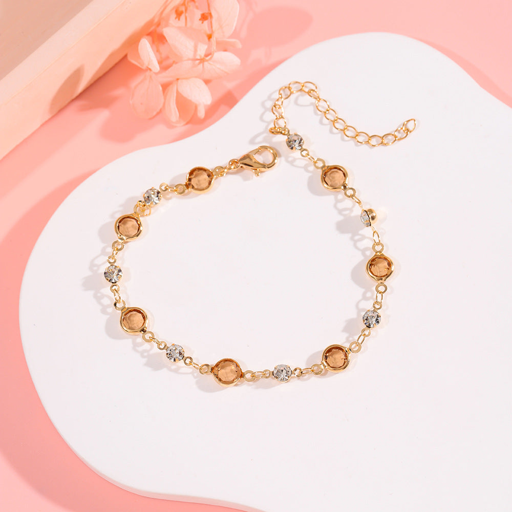 Elegant Crystal Adorned Bracelet Acalora