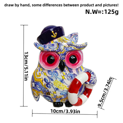 Artful owl figure in maritime design Acalora