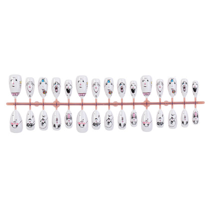 Creative Character-Themed Press-On Nail Art Set Acalora