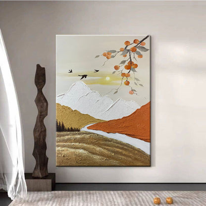 Textured Landscape Canvas Artwork