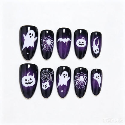 Halloween Themed Decorative Press-On Nails Acalora