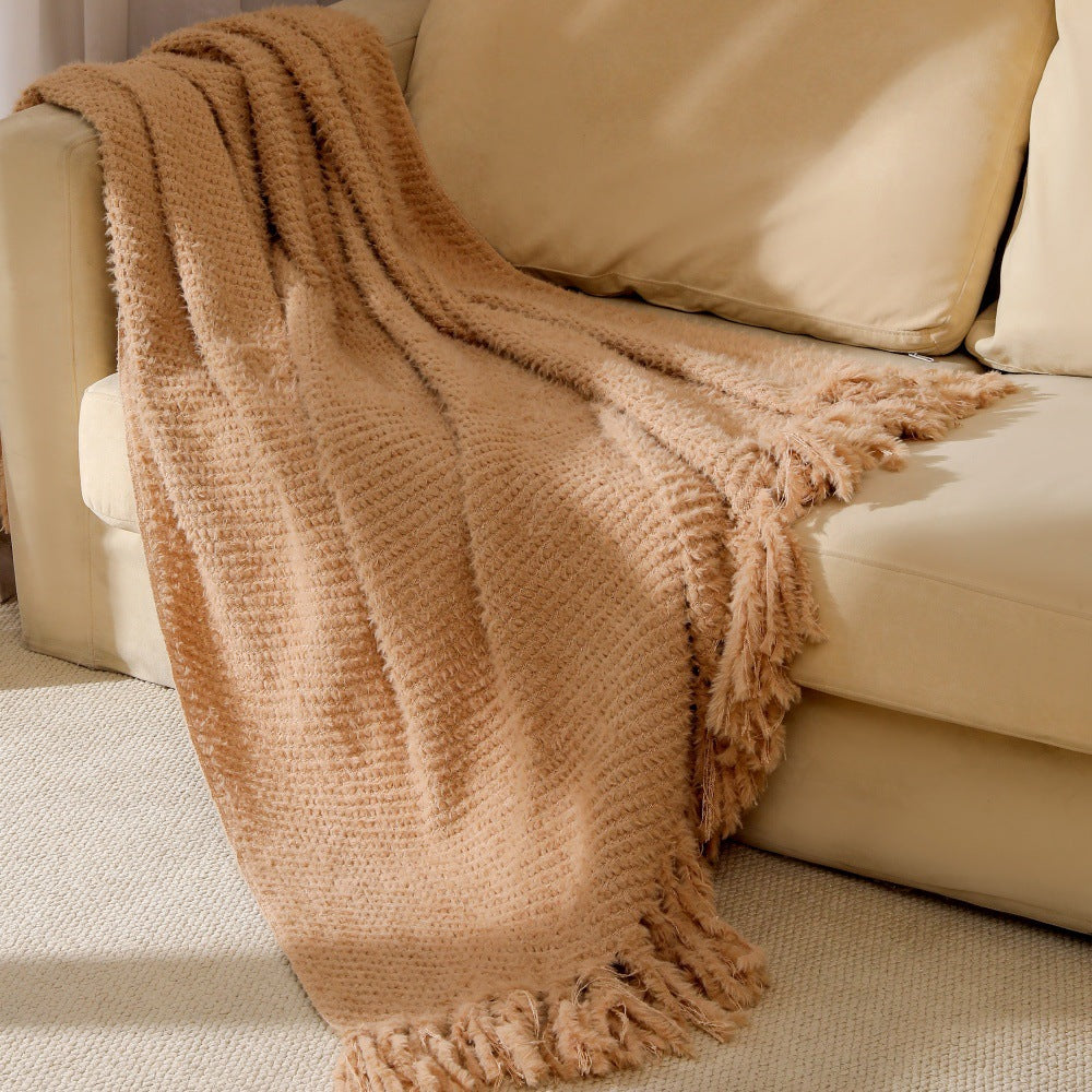 Soft Textured Throw Blanket