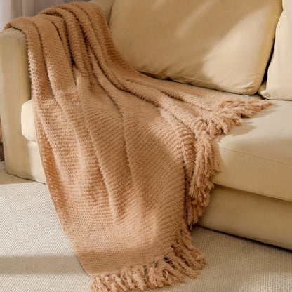 Soft Textured Throw Blanket