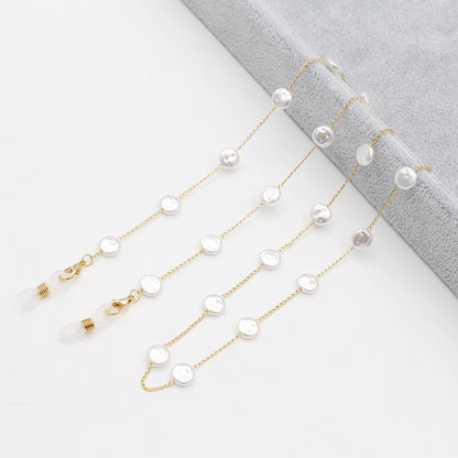 Pearl-Accented Eyewear Chain Acalora
