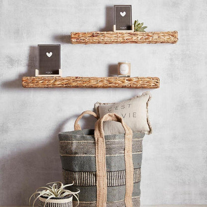 Handcrafted decoration basket made of natural materials Acalora