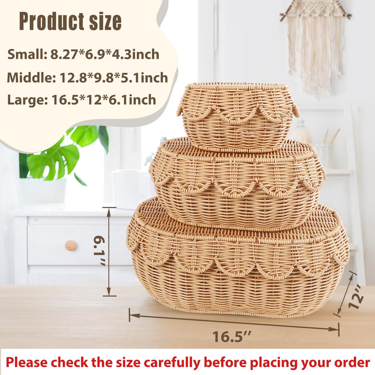 Ornate decoration basket made from natural materials Acalora