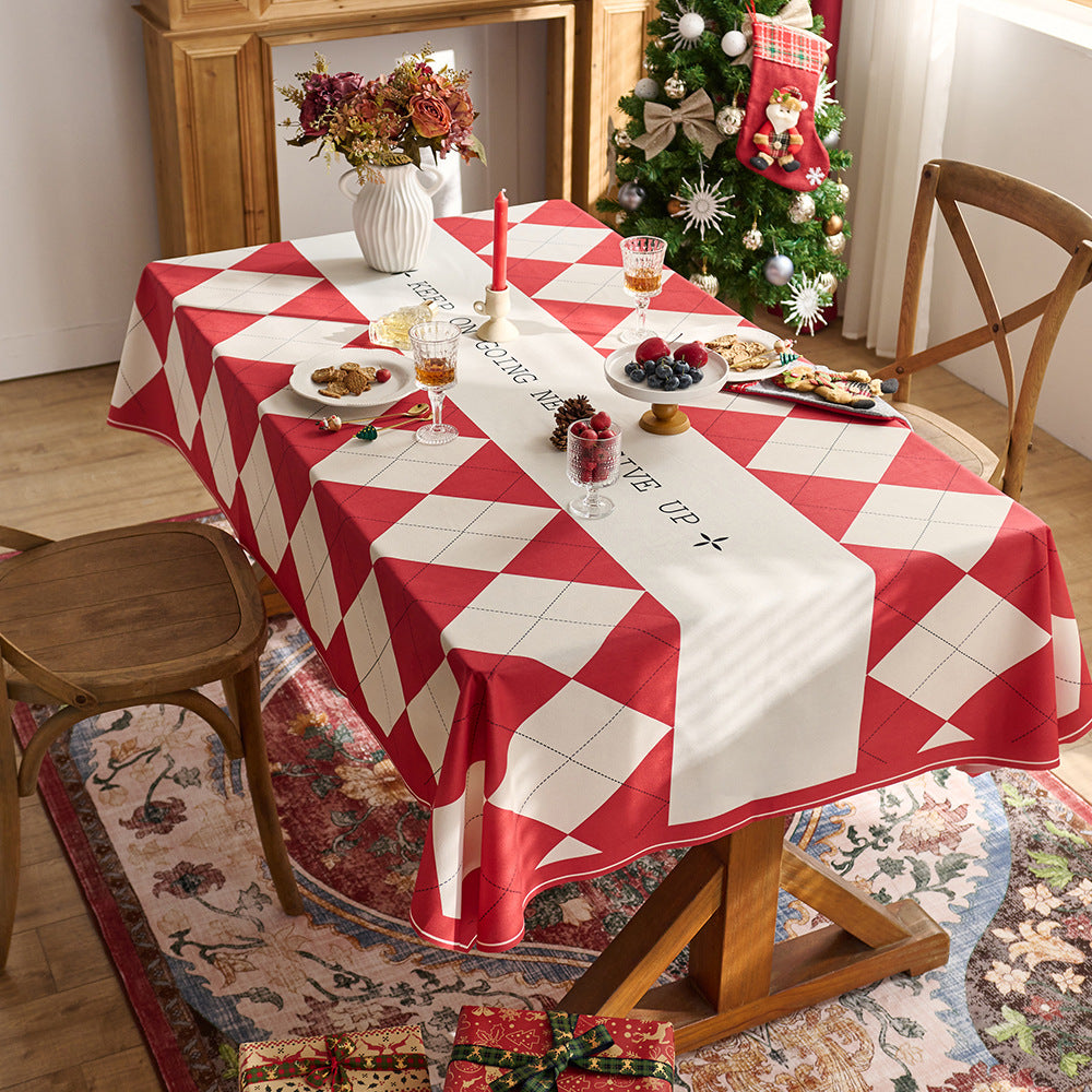 Classic Checkered Tablecloth