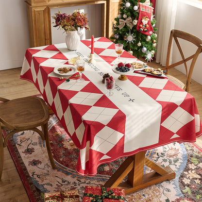 Classic Checkered Tablecloth