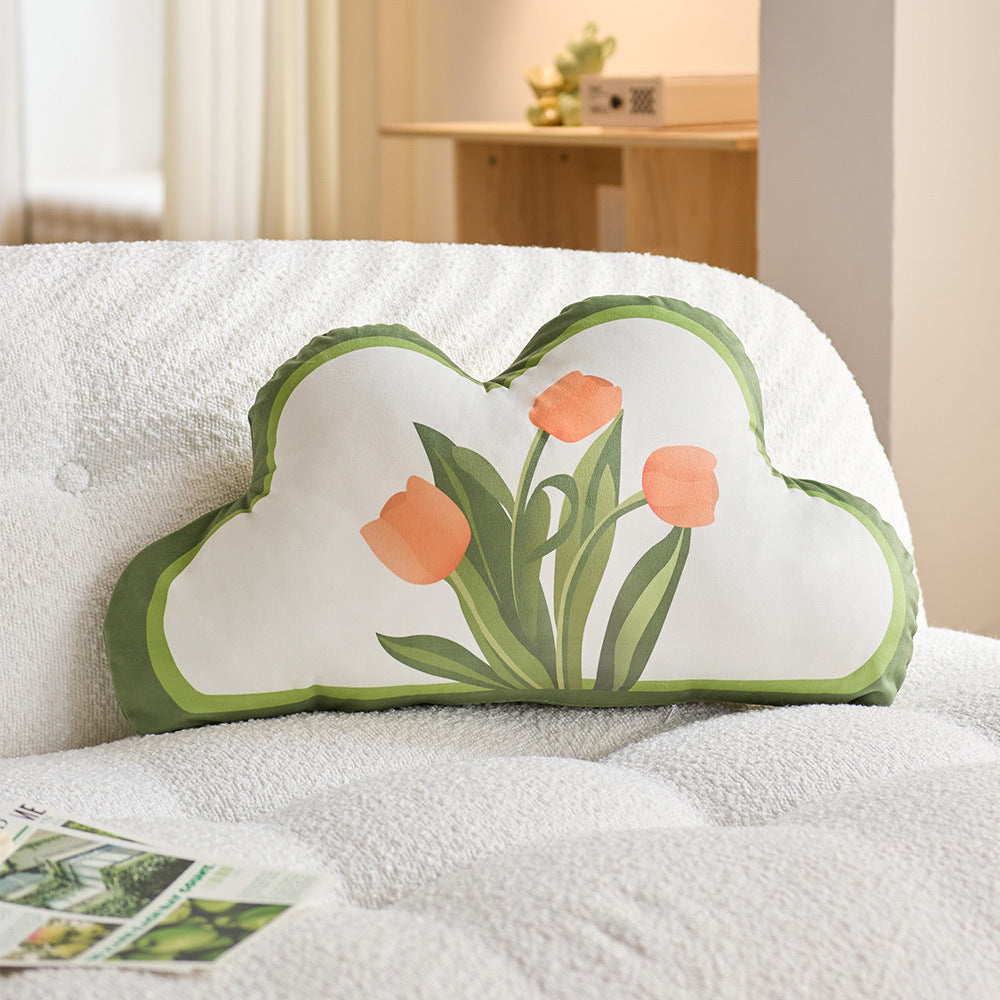 Decorative Cloud-Shaped Throw Pillow