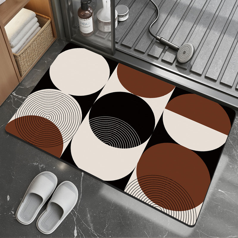 Modern Abstract Bath Mat Acalora