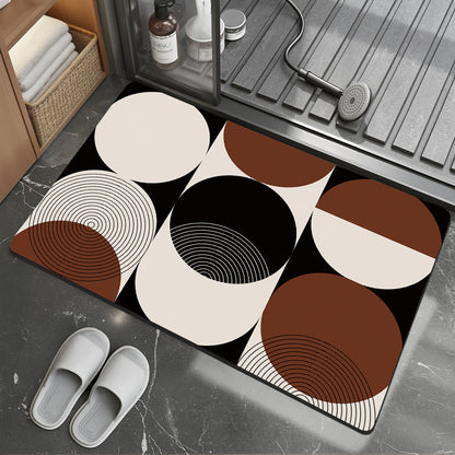Modern Abstract Bath Mat Acalora